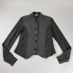 Prairie Underground Charcoal Gray Fitted Blazer Jacket